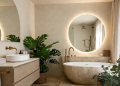 Dreamy Neutral Beige Bathroom Inspiration Modern Minimalist Design 2026