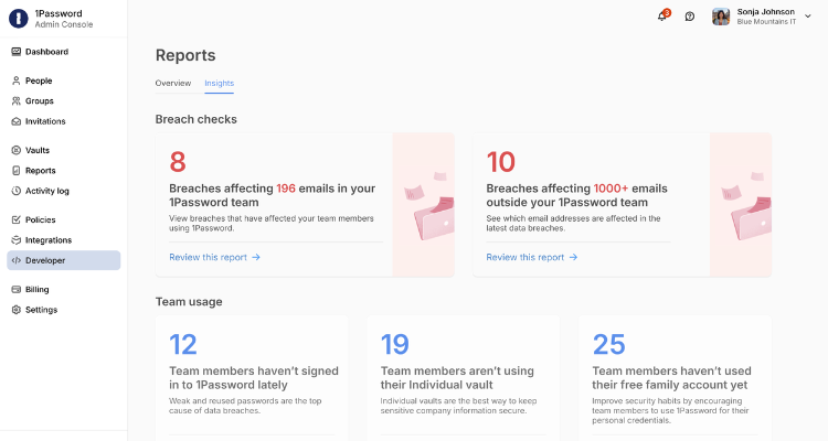 1Password UI
