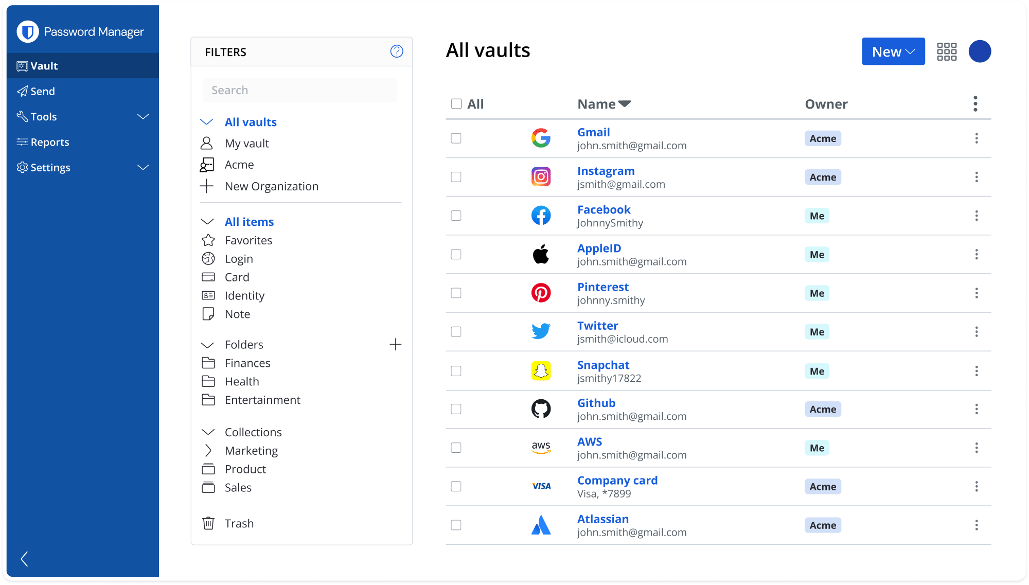 bitwarden ui 2